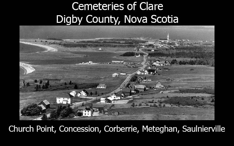 Cemeteries of Clare, Digby County, Nova Scotia